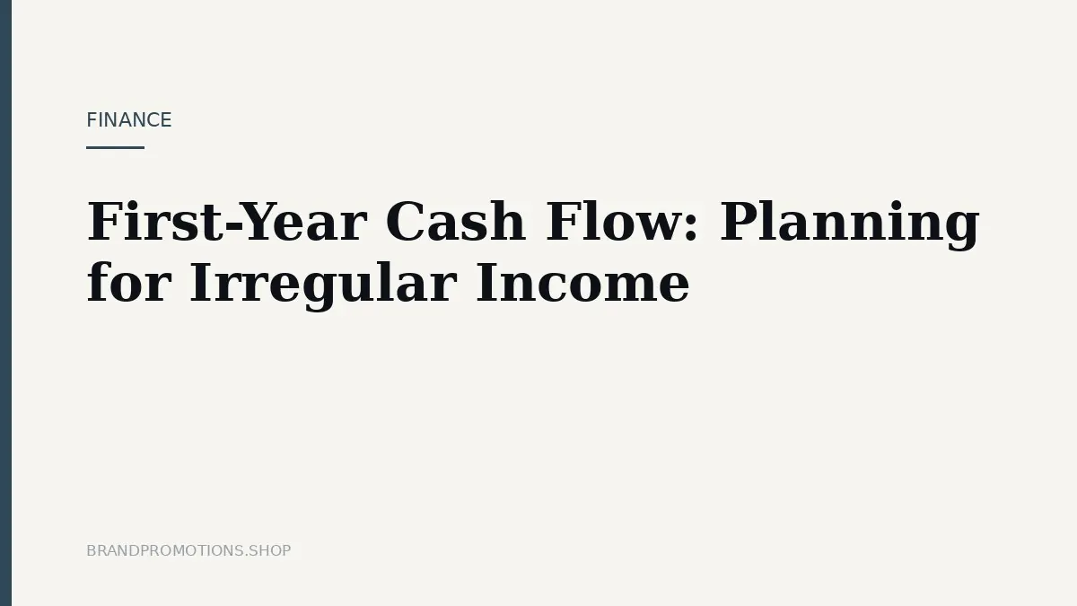 First-Year Cash Flow: Planning for Irregular Income