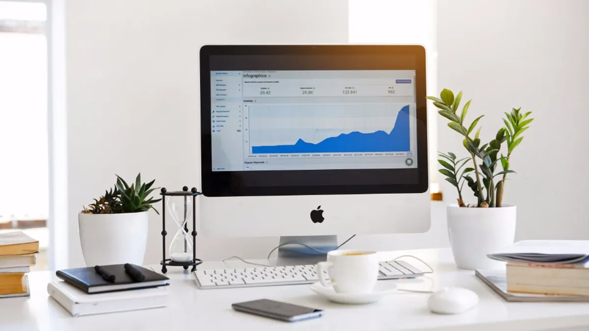 A computer screen showing website analytics data